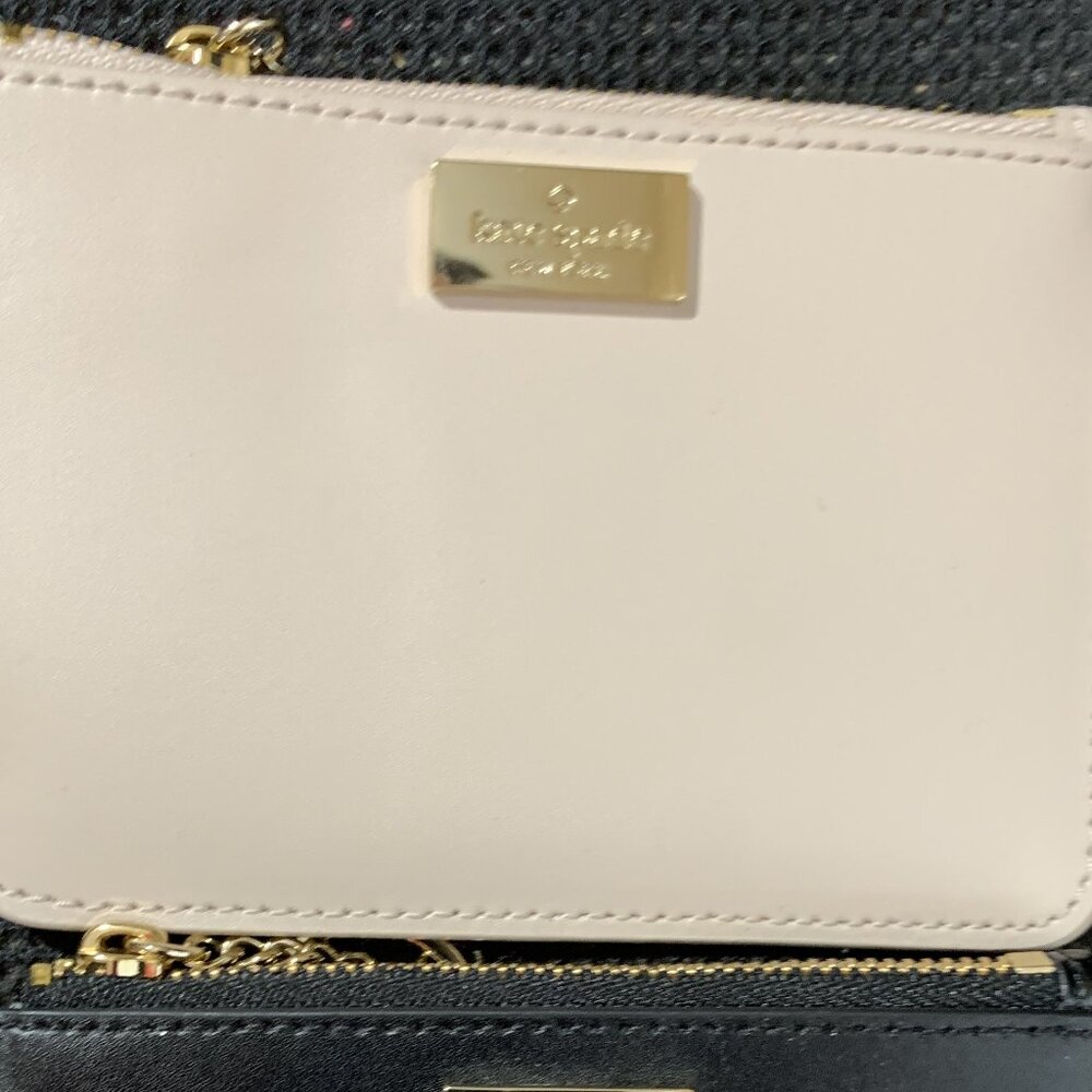 Kate spade L zip Card case New DEFECTS